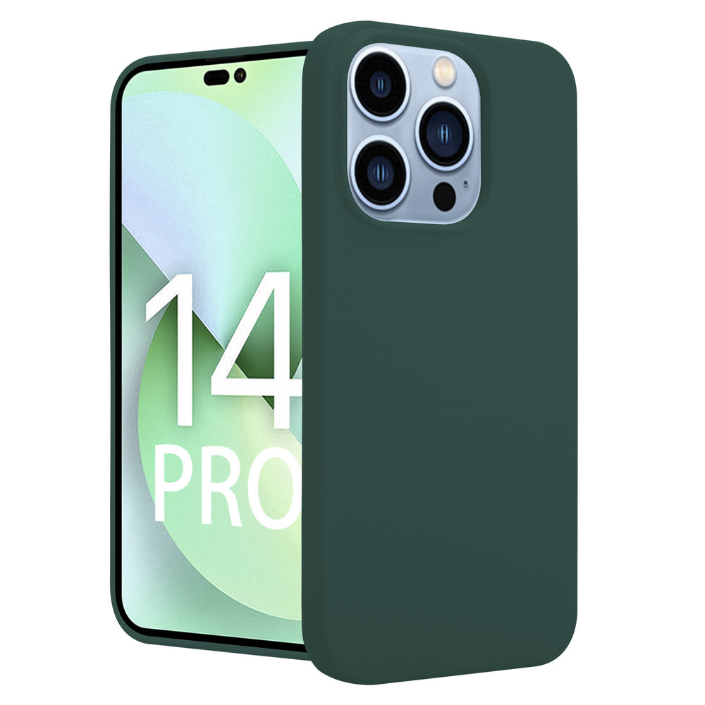 ShieldCase ShieldCase Coque silicone iPhone 14 Pro (vert foncé) ShieldCase ShieldCase Coque silicone iPhone 14 Pro (vert foncé)