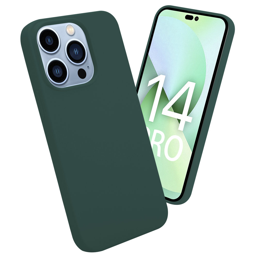 ShieldCase ShieldCase Coque silicone iPhone 14 Pro (vert foncé) ShieldCase ShieldCase Coque silicone iPhone 14 Pro (vert foncé)