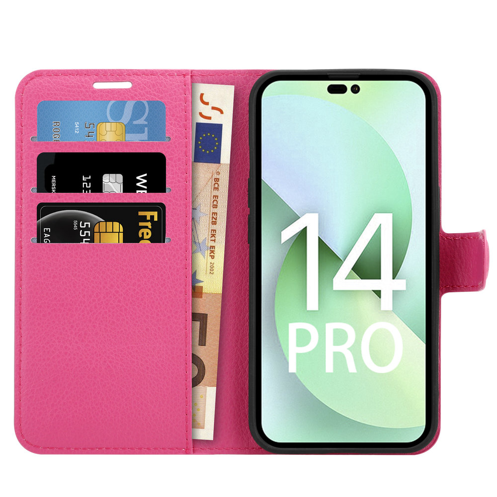ShieldCase ShieldCase Étui portefeuille iPhone 14 Pro (rose) ShieldCase ShieldCase Étui portefeuille iPhone 14 Pro (rose)