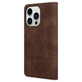 Coverzs Étui de téléphone de luxe iPhone 14 Pro (marron foncé)