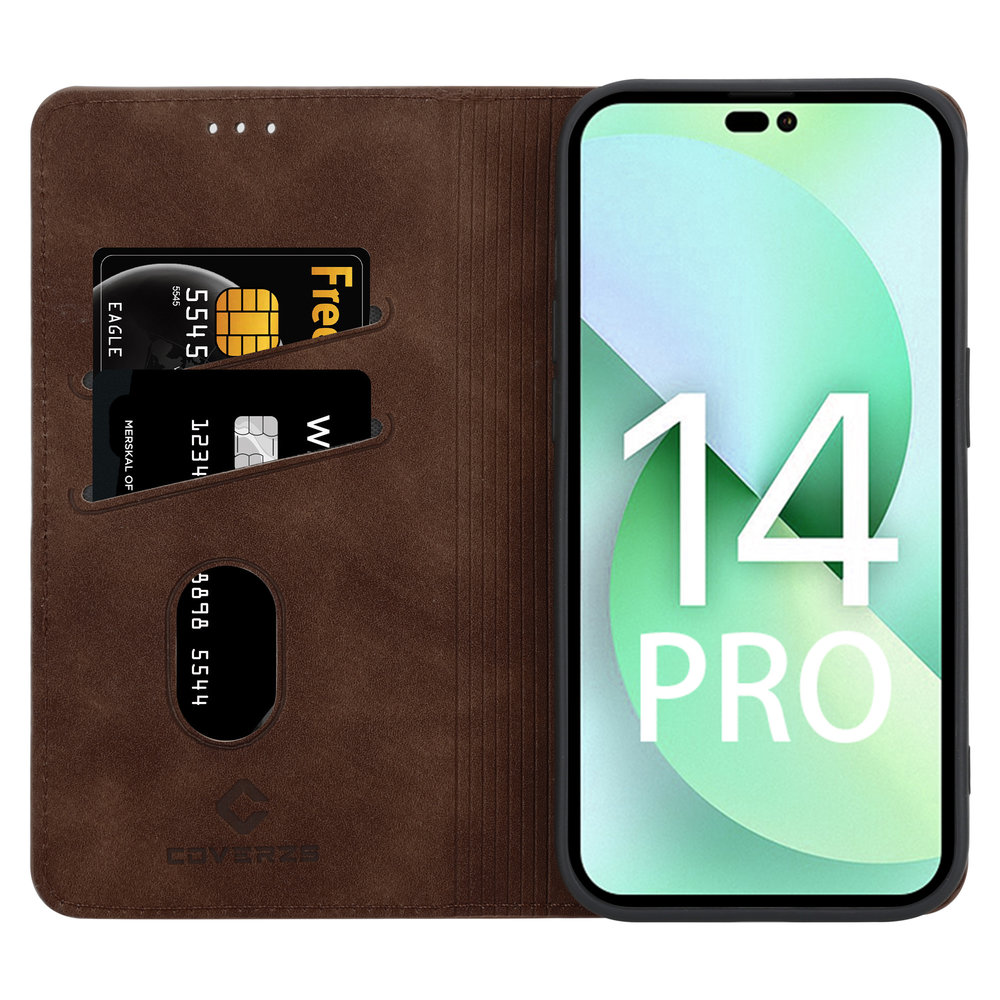 Coverzs Coverzs Étui de téléphone de luxe iPhone 14 Pro (marron foncé) Coverzs Coverzs Étui de téléphone de luxe iPhone 14 Pro (marron foncé)
