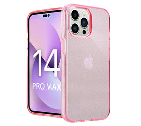 ShieldCase Coque iPhone 14 Pro Max TPU Glitter (rose)