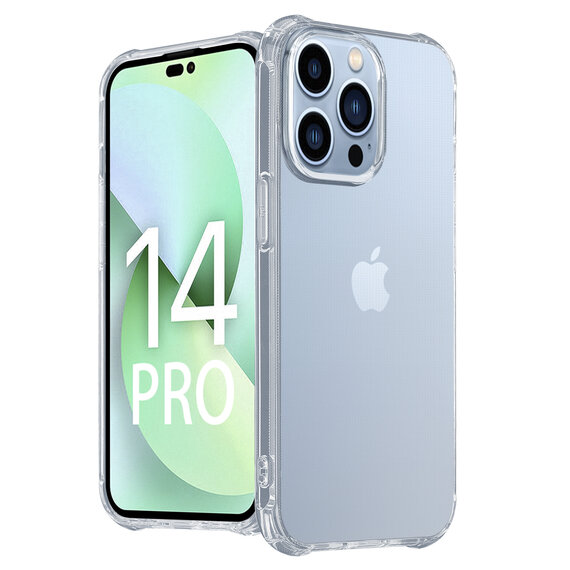 Coque iphone 14 Pro Max Transparente Magsafe Magnetic Avec Bord En Bleu