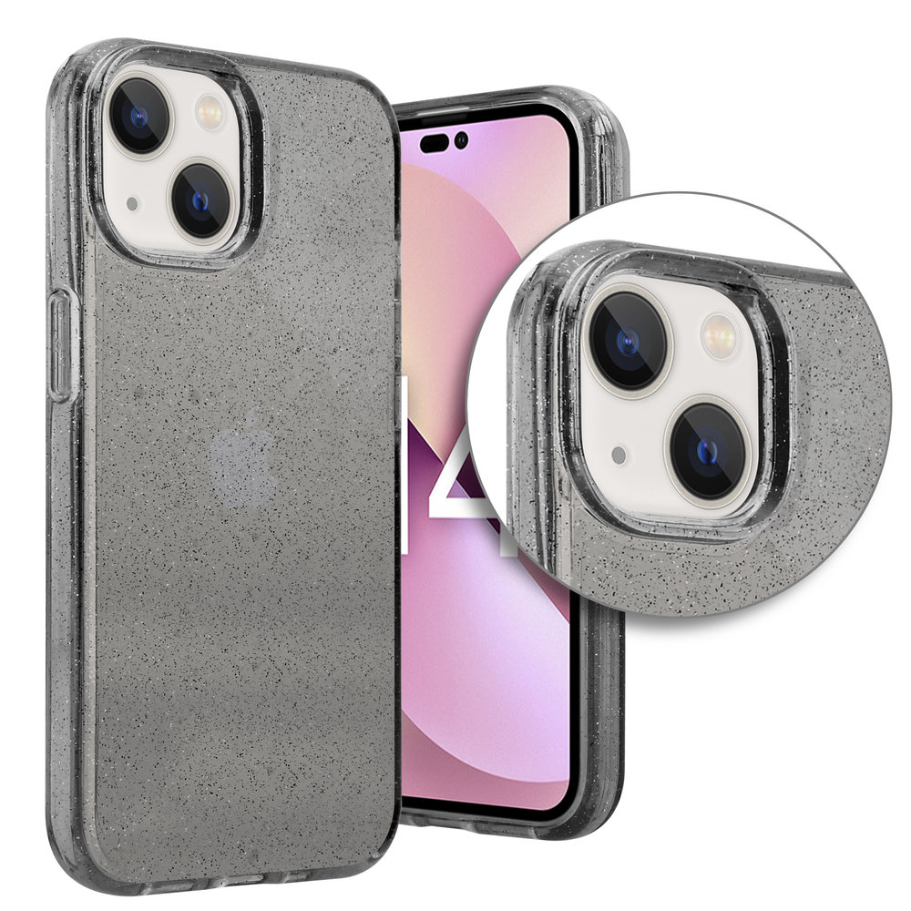 ShieldCase ShieldCase Coque iPhone 14 TPU Glitter (noir) ShieldCase ShieldCase Coque iPhone 14 TPU Glitter (noir)