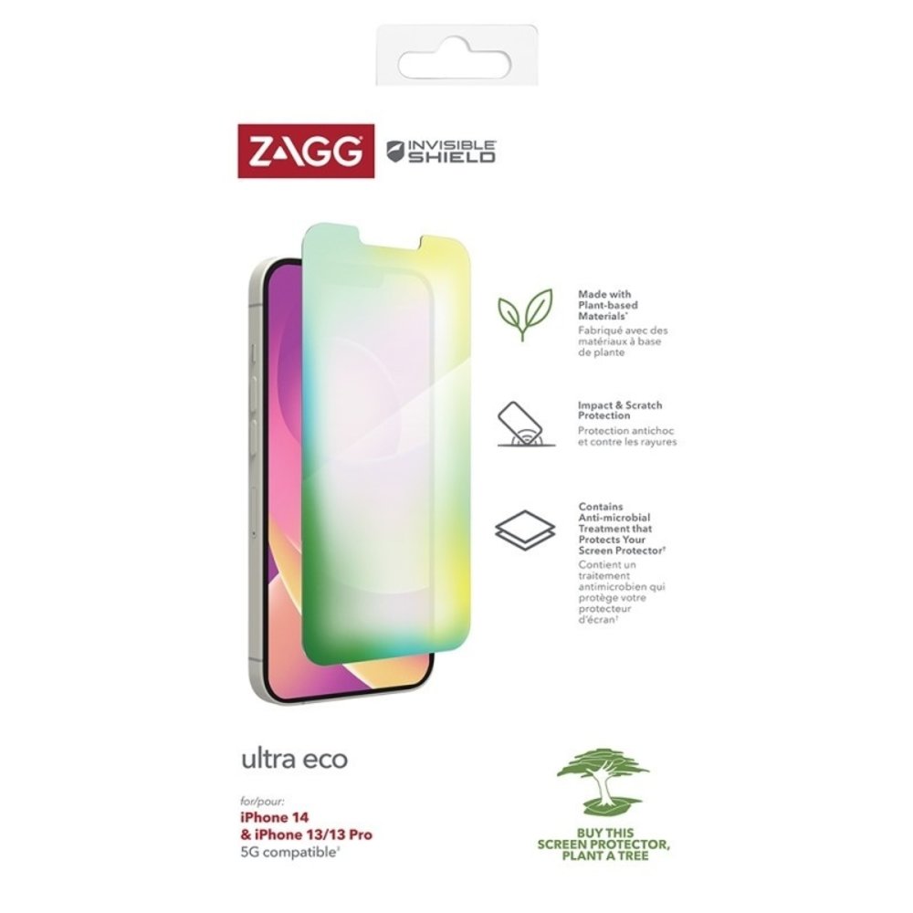 Zagg InvisibleShield ECO Ultra iPhone 14/13/13 Pro protection écran Zagg InvisibleShield ECO Ultra iPhone 14/13/13 Pro protection écran