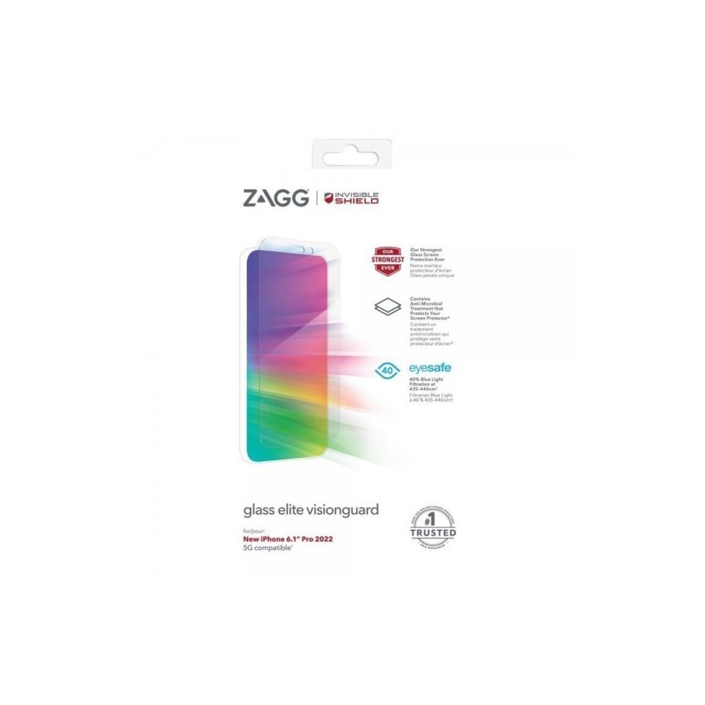Zagg InvisibleShield Glass Elite Visionguard iPhone 14 Pro protection écran Zagg InvisibleShield Glass Elite Visionguard iPhone 14 Pro protection écran