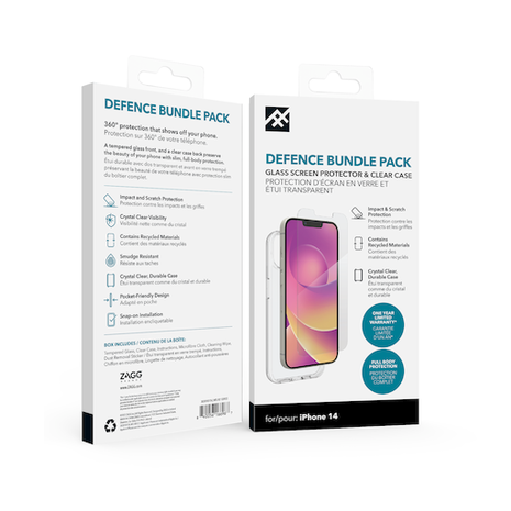 Zagg iFrogz Defence Glass iPhone 14 protection écran Zagg iFrogz Defence Glass iPhone 14 protection écran