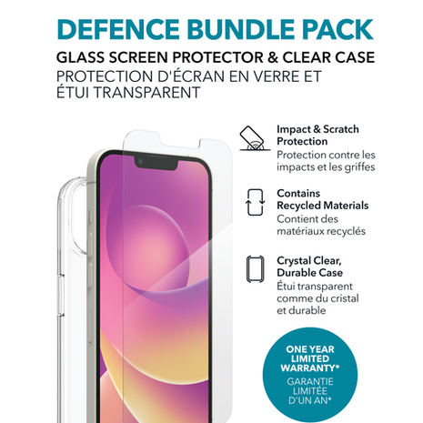 Zagg iFrogz Defence Glass iPhone 14 protection écran Zagg iFrogz Defence Glass iPhone 14 protection écran