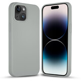 Coverzs Coque silicone solide iPhone 14 (gris)