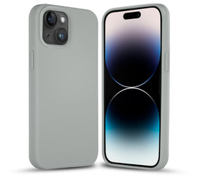 Coverzs Coque silicone solide iPhone 14 (gris)