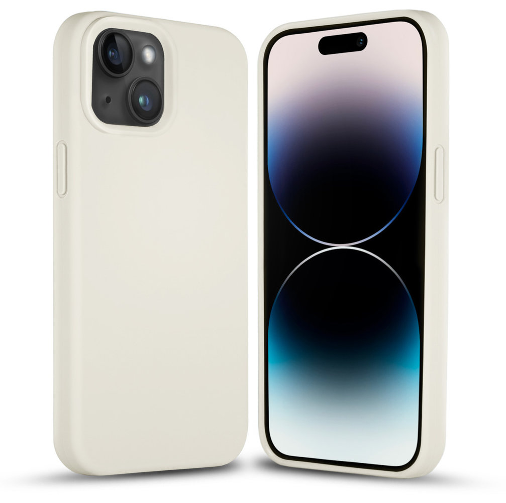 Coverzs Coverzs Coque silicone solide iPhone 14 (sable)