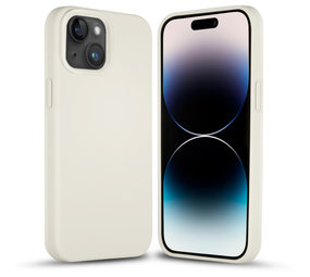 Coverzs Coque silicone solide iPhone 14 (sable)