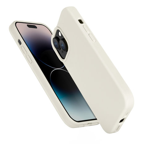 Coverzs Coverzs Coque silicone solide iPhone 14 (sable)