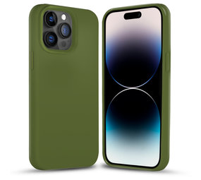Coverzs Coque silicone solide iPhone 14 Pro (vert armée) Coverzs Coque silicone solide iPhone 14 Pro (vert armée)