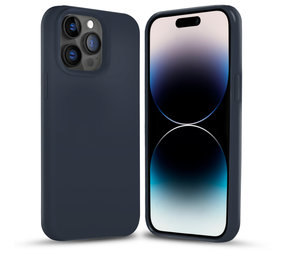 Coverzs Coque silicone solide iPhone 14 Pro (bleu foncé) Coverzs Coque silicone solide iPhone 14 Pro (bleu foncé)