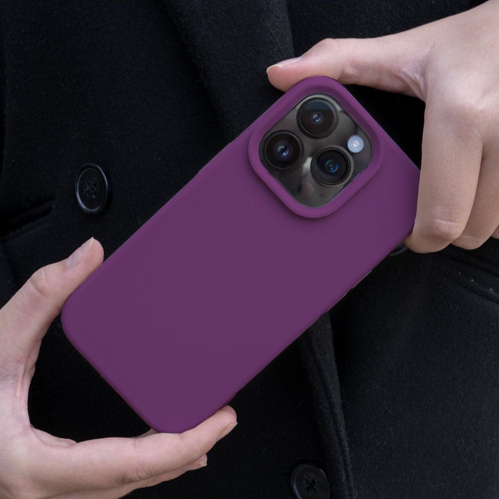 Coverzs Coverzs Coque silicone solide iPhone 14 Pro (violet)