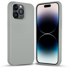 Coverzs Coverzs Coque silicone solide iPhone 14 Pro (gris)