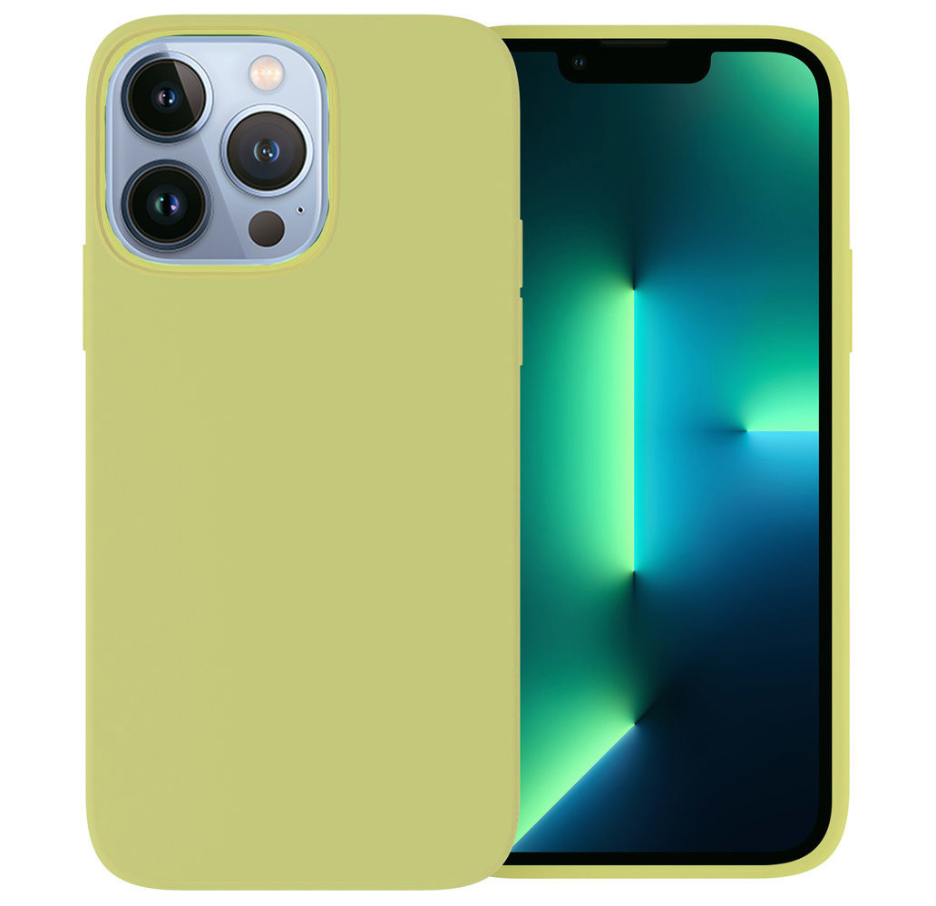 Ceezs Ceezs Coque iPhone 13 Pro Max silicone (vert clair)
