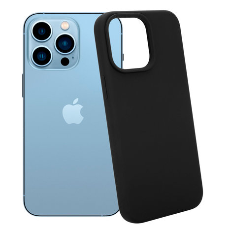 Coverzs Coverzs Coque Luxe Liquid Silicone iPhone 14 Pro Max (noir)