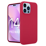 Coverzs Coque Luxe Liquid Silicone iPhone 14 Pro Max (rouge)