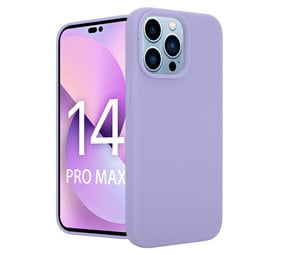 Coverzs Coque Luxe Liquid Silicone iPhone 14 Pro Max (violet)