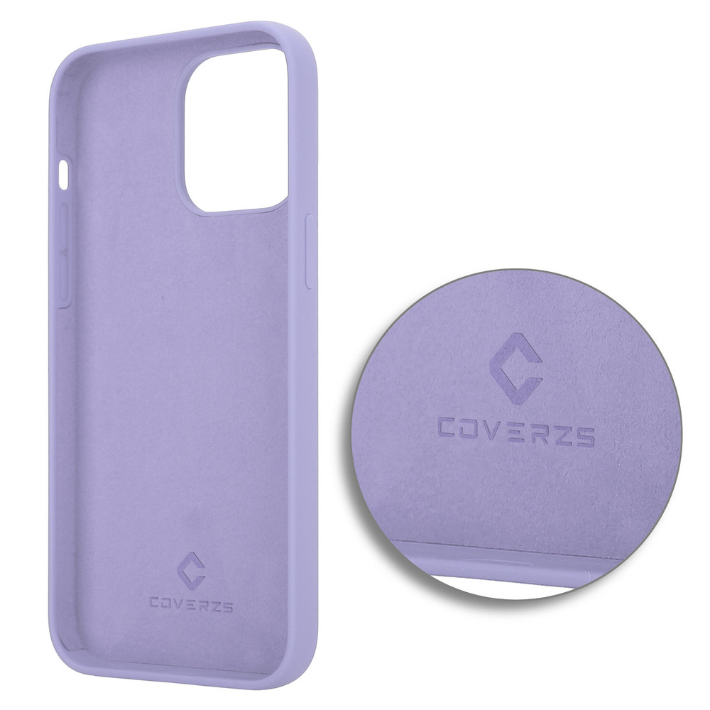 Coverzs Coverzs Coque Luxe Liquid Silicone iPhone 14 Pro Max (violet)
