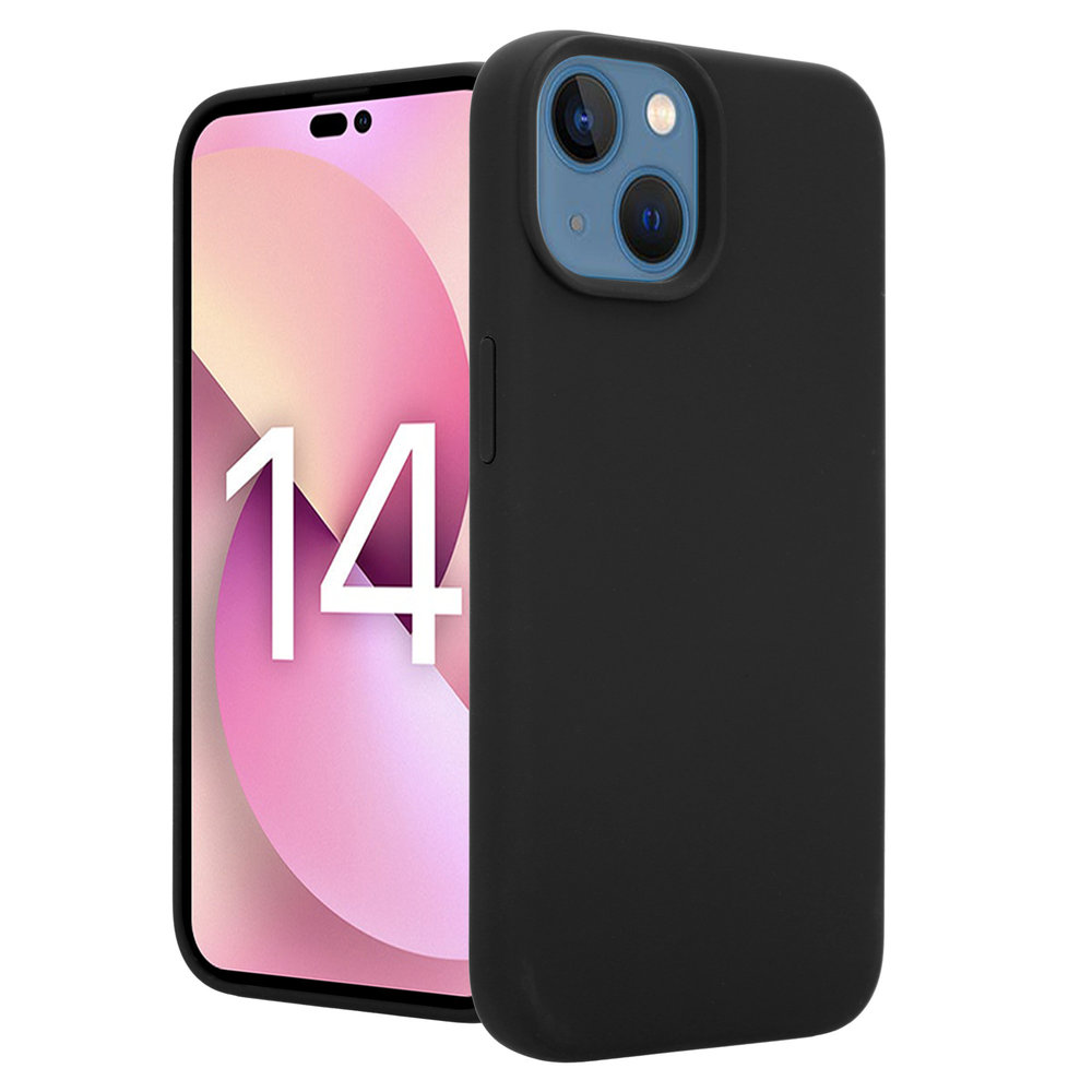 Coverzs Coverzs Coque Luxe Liquid Silicone iPhone 14 Plus (noir)