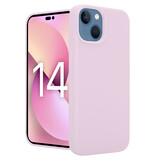 Coverzs Coque Luxe Liquid Silicone iPhone 14 Plus (rose)