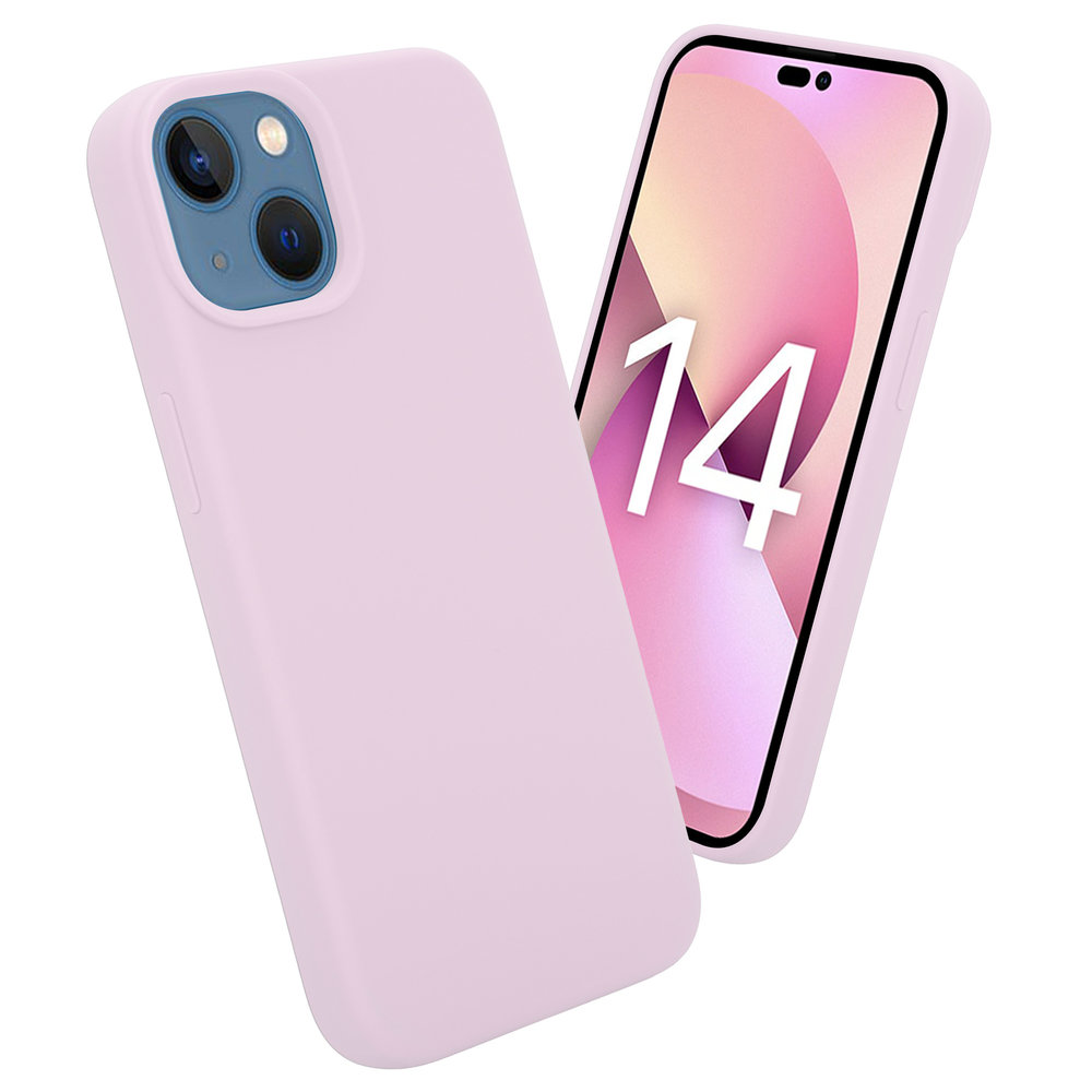 Coverzs Coverzs Coque Luxe Liquid Silicone iPhone 14 Plus (rose)
