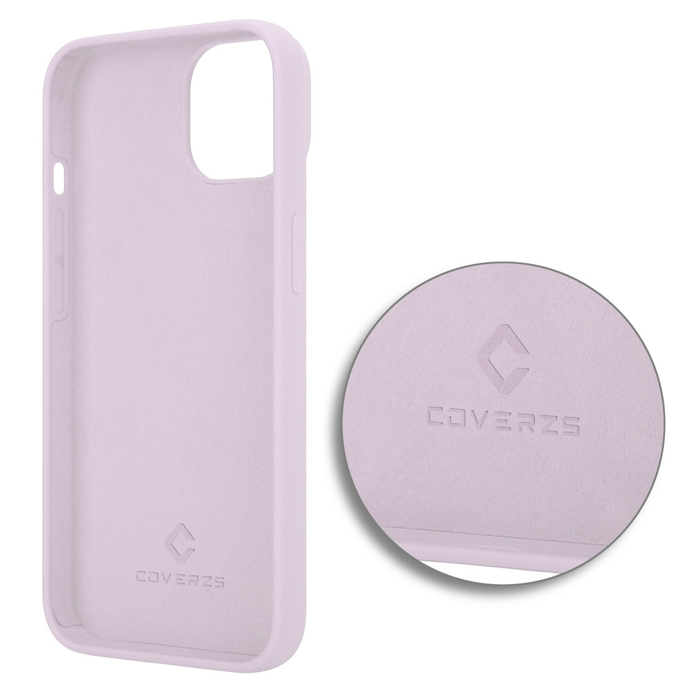 Coverzs Coverzs Coque Luxe Liquid Silicone iPhone 14 Plus (rose)
