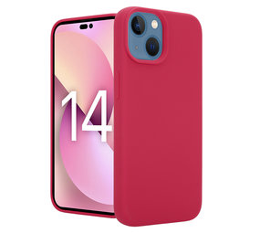 Coverzs Coque Luxe Liquid Silicone iPhone 14 Plus (rouge)