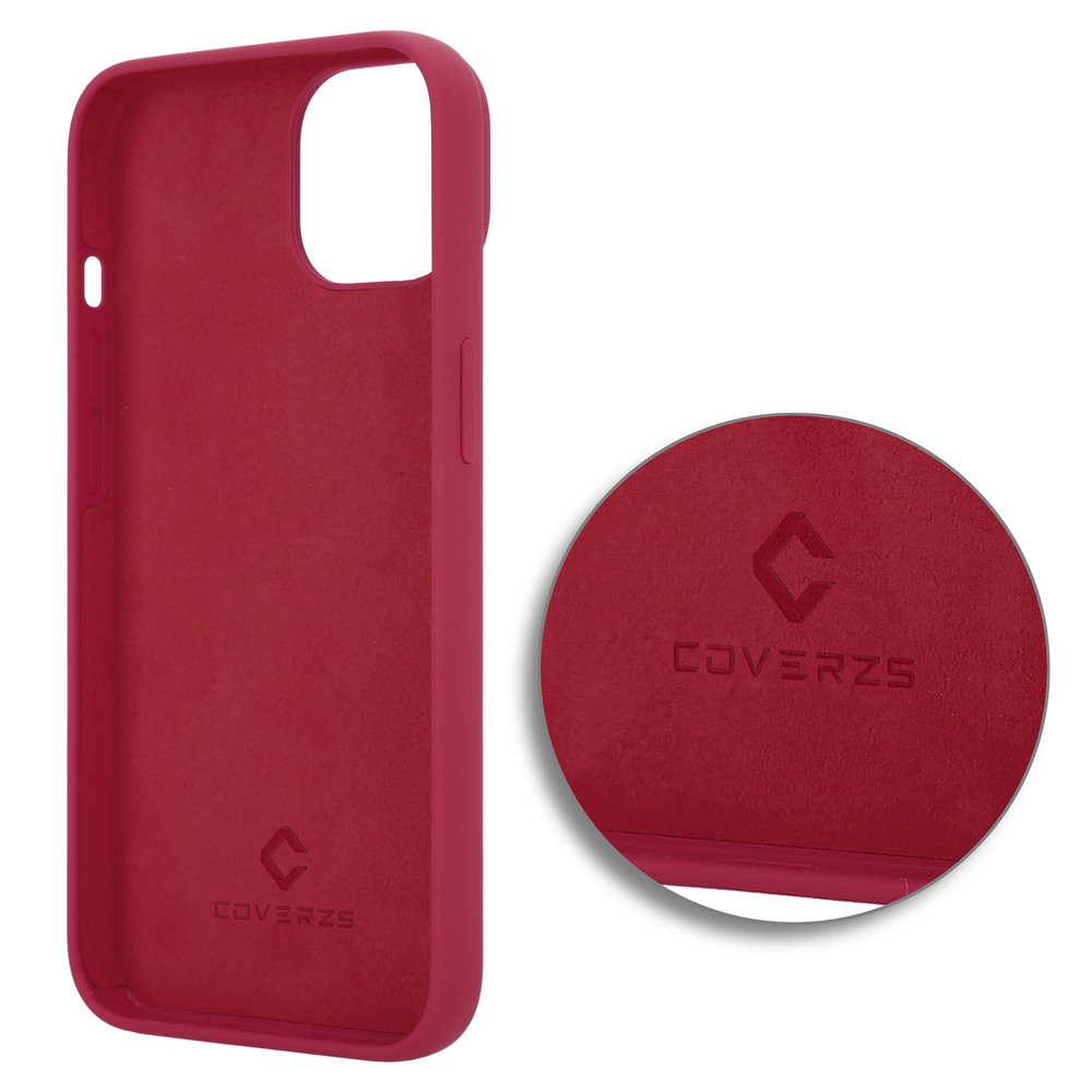 Coverzs Coverzs Coque Luxe Liquid Silicone iPhone 14 Plus (rouge)