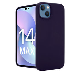 Coverzs Coque Luxe Liquid Silicone iPhone 14 Plus (bleu marine)