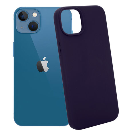 Coverzs Coverzs Coque Luxe Liquid Silicone iPhone 14 Plus (bleu marine)