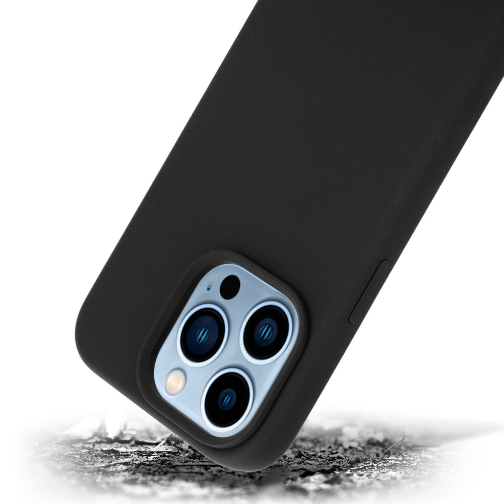 Coverzs Coverzs Coque Luxe Liquid Silicone iPhone 14 Pro (noir)