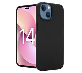 Coverzs Coque Luxe Liquid Silicone iPhone 14 (noir)