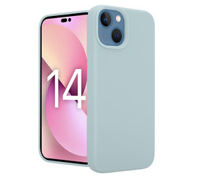 Coverzs Coque Luxe Liquid Silicone iPhone 14 (gris bleu) Coverzs Coque Luxe Liquid Silicone iPhone 14 (gris bleu)