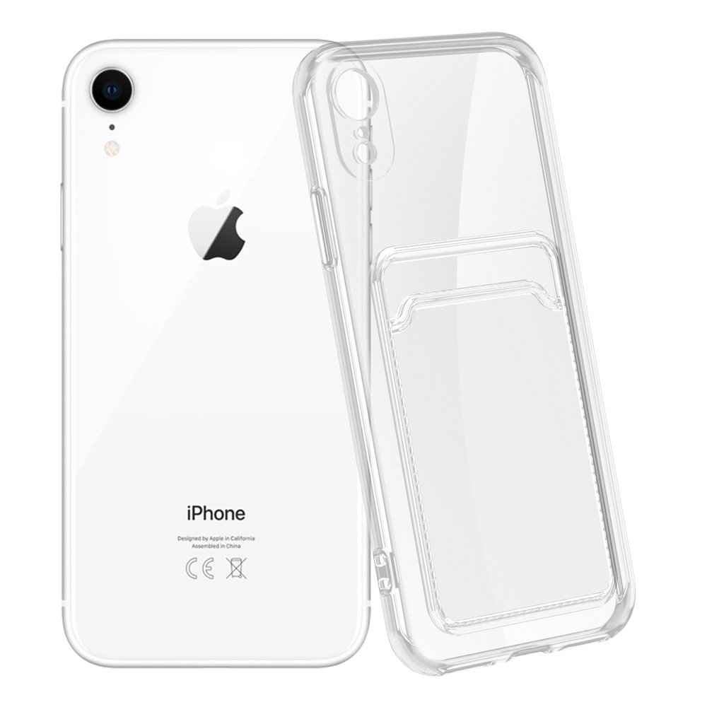 Ceezs Ceezs Coque porte-cartes iPhone XR (transparente) Ceezs Ceezs Coque porte-cartes iPhone XR (transparente)