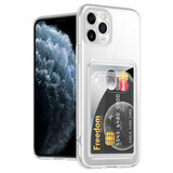 Ceezs Coque porte-cartes iPhone 11 Pro (transparente)