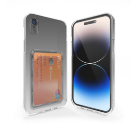 ShieldCase coque iPhone XR antichoc avec porte-cartes (transparente)