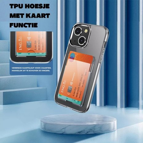 ShieldCase ShieldCase Coque iPhone 13 porte-cartes silicone (transparente) ShieldCase ShieldCase Coque iPhone 13 porte-cartes silicone (transparente)