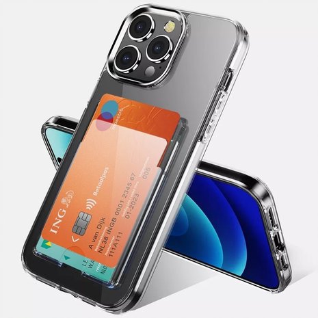 ShieldCase ShieldCase Coque iPhone 13 Pro Max porte-cartes silicone (transparente) ShieldCase ShieldCase Coque iPhone 13 Pro Max porte-cartes silicone (transparente)