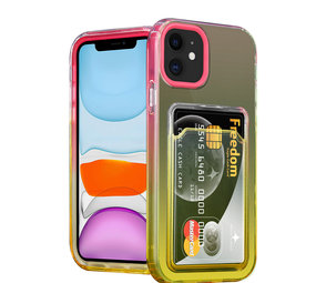 ShieldCase Coque iPhone 11 porte-cartes coloré (rose/jaune) ShieldCase Coque iPhone 11 porte-cartes coloré (rose/jaune)