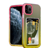 ShieldCase Coque iPhone 11 Pro porte-cartes coloré (rose/jaune)