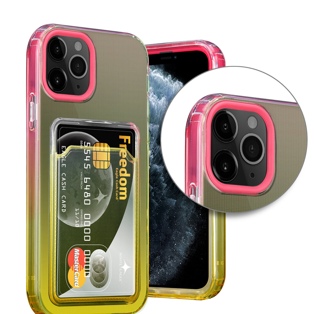 ShieldCase ShieldCase Coque iPhone 11 Pro porte-cartes coloré (rose/jaune) ShieldCase ShieldCase Coque iPhone 11 Pro porte-cartes coloré (rose/jaune)
