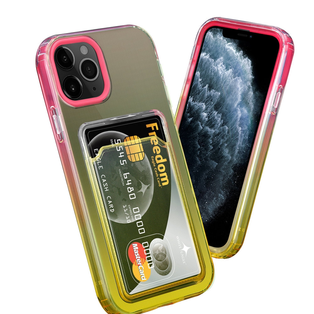 ShieldCase ShieldCase Coque iPhone 11 Pro porte-cartes coloré (rose/jaune) ShieldCase ShieldCase Coque iPhone 11 Pro porte-cartes coloré (rose/jaune)