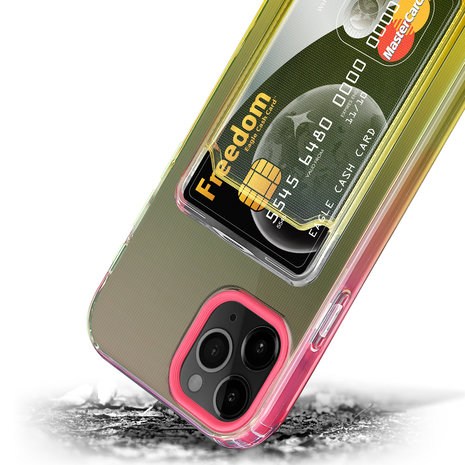 ShieldCase ShieldCase Coque iPhone 11 Pro porte-cartes coloré (rose/jaune) ShieldCase ShieldCase Coque iPhone 11 Pro porte-cartes coloré (rose/jaune)