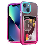 ShieldCase Coque iPhone 13 Mini porte-cartes colorée (turquoise/rose) ShieldCase Coque iPhone 13 Mini porte-cartes colorée (turquoise/rose)
