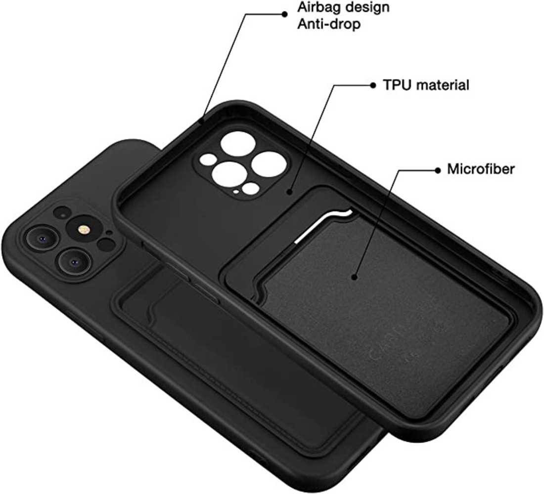 ShieldCase ShieldCase Coque arrière iPhone 13 Pro Max porte-cartes (noir) ShieldCase ShieldCase Coque arrière iPhone 13 Pro Max porte-cartes (noir)