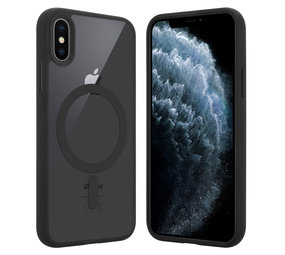 ShieldCase Coque Transparente iPhone X/Xs Magsafe avec bords colorés (noir) ShieldCase Coque Transparente iPhone X/Xs Magsafe avec bords colorés (noir)